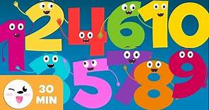 Numbers from 1 to 10 - Number Songs - Learning to Count the numbers