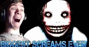 Jeff the Killer - BIGGEST SCREAMS EVER - Horror game Gameplay/Commentary