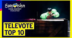 Televote Top 10 - Eurovision Song Contest 2023 | #UnitedByMusic 🇺🇦🇬🇧