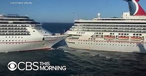 Carnival cruise ships collide at Mexican port