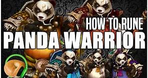 SUMMONERS WAR : How to Rune PANDA WARRIOR (Xiong Fei, Mo Long, Feng Yan, Mi Ying, Tian Lang)