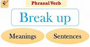 Break up | Phrasal Verb | Meaning | Sentence | Group Verb | Vocabulary | English Grammar [ 3 ]
