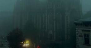 The Church of Sts. Olha and Elizabeth in fog 🖤 Lviv, Ukraine #lviv #gothic #gothicchurch #gothicarchitecture #darkacademia
