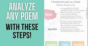 Analyze ANY Poem With These Steps!