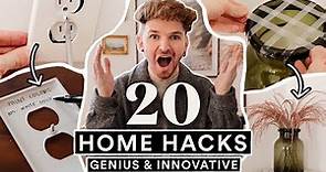 20 GENIUS Home Hacks That CHANGED MY LIFE 🏠 DIY Hacks to Save Time + Money!