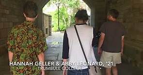 Hannah and Abby Tour Yale’s Saybrook College with Rod O’Flaherty