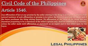 Civil Code of the Philippines, Article 1546