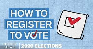 How To Register To Vote