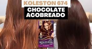 Usei a Tinta KOLESTON 674 - Chocolate Acobreado 🍫