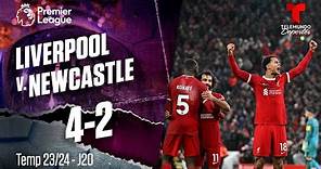 Highlights & Goles: Liverpool v. Newcastle 4-2 | Premier League | Telemundo Deportes