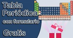 Descarga tabla periódica con formulario GRATIS