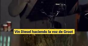 Vin Diesel haciendo la voz de Groot en Guardianes de la Galaxia