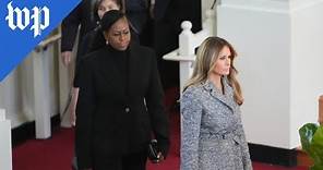 Melania Trump joins first ladies at Rosalynn Carter memorial