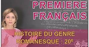 Histoire du genre romanesque : 20e siècle - Français Première - Les Bons Profs