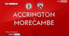 Accrington 3-1 Morecambe: Tommy Leigh scores in controversial Stanley win