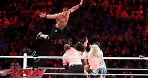 John Cena, Ryback & Dolph Ziggler vs. Seth Rollins, Kane & Luke Harper: Raw, December 1, 2014