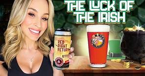 Lucky Irish Red Ale?! Marker 48 Red Right Return Craft Beer Review w/ @AllieRae at Amalie Arena