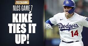 Dodgers' Kiké Hernandez TIES IT UP with HUGE solo shot in NLCS Game 7!