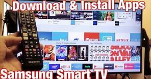 Samsung Smart TV: How to Download & Install Apps