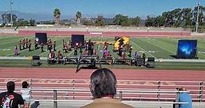 Workman High School Marching Band and Color Guard Field Show at Golden State Field Classic.
