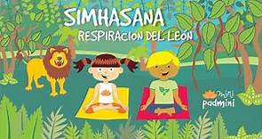 🦁 SIMHASANA, RESPIRACIÓN DEL LEÓN | MiniPadmini (Yoga Infantil)