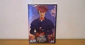 Mary Poppins Returns (UK) DVD Unboxing