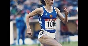 Marita Koch Sets 400M World Record + Rare Interview - 1985 Canberra