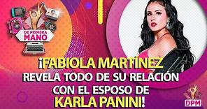 Fabiola Martínez revela todo de su relación con Américo, esposo de Karla Panini ¡ROMPE EL SILENCIO!
