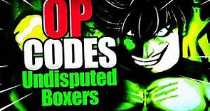 Undisputed Boxers CODES - ROBLOX Undisputed Boxers Code [NEW UPDATE 2023]