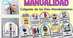 🙌 MANUALIDAD LOS DIEZ MANDAMIENTOS PARA NIÑOS #DIY #MANUALIDADLOSDIEZMANDAMIENTOS