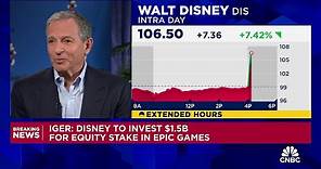 Disney CEO Bob Iger: Disney entering into a strategic partnership with Epic Games