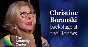 Christine Baranski backstage at the 46th Kennedy Center Honors (2023)