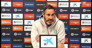 Vicente Moreno: "Hay que confiar en la buena fe de todos los equipos"