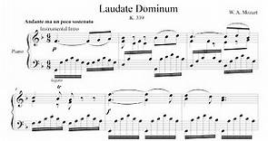 Laudate Dominum for Piano - W.A Mozart