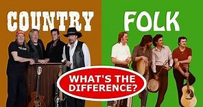 The Difference Between Folk and Country Music