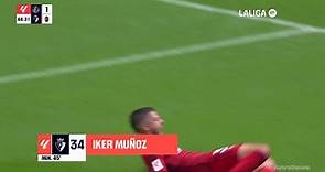 Gol de Iker Muñoz (1-1) en el Getafe 3-2 Osasuna