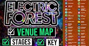 Electric Forest 2023 ⚡️🌲 Detailed Venue Map and Key Overview
