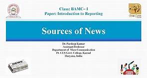 09. Sources of News