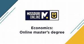 Economics: Online master's degree