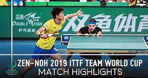 Timo Boll vs Maharu Yoshimura | ZEN-NOH 2019 Team World Cup Highlights (Group)