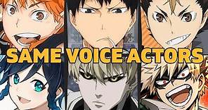 Haikyuu!! All Characters Japanese Dub Voice Actors Seiyuu Same Anime Characters