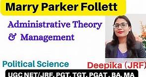 Mary Parker Follett's Management Theory