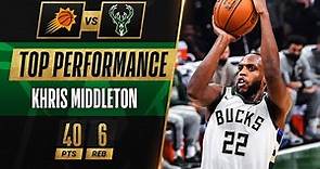 Khris Middleton CLUTCH PLAYOFF CAREER-HIGH 40 PTS! ♨