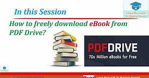 How to freely download books? | PDF Drive | Dr. Muntazir Hussain