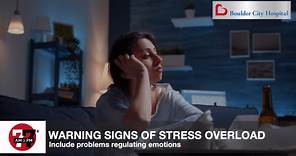 Warning signs of stress overload