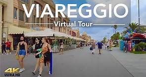 Viareggio Italy : Walking Tour (The Miami Beach in Italy) 4K 60fps