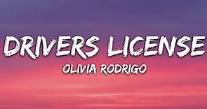 Olivia Rodrigo - drivers license (Lyrics)