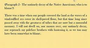 Chief Seattle's Speech Explained