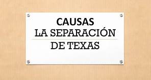 Causas de la separación de Texas.