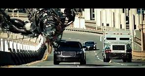 Transformers 3 Fight Scene Highway Chase HD 720p